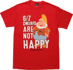 Snow White 6 of 7 Dwarfs are Not Happy T-Shirt