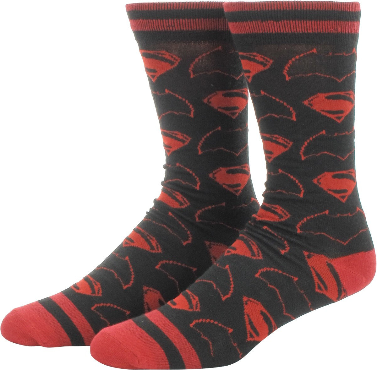 Batman v Superman Logos Duo 2 Pair Socks Set