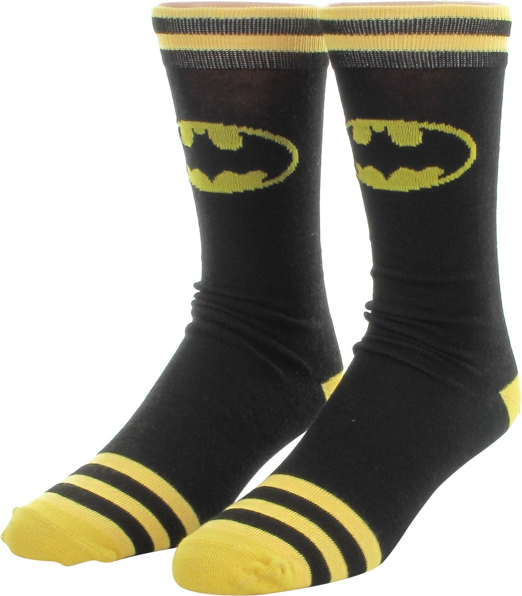 Batman Sublimated Hero and Knit 2 Pair Socks Set