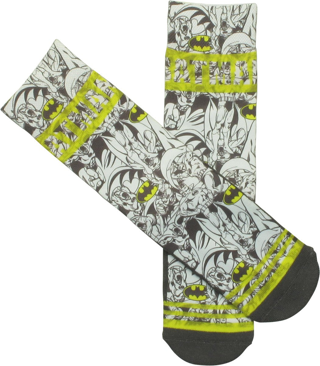 Batman Hero Stances All Over Print Crew Socks