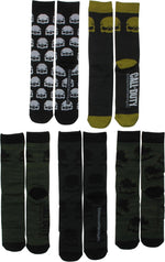 Call Of Duty Skulls 5 Pack Crew Socks Set