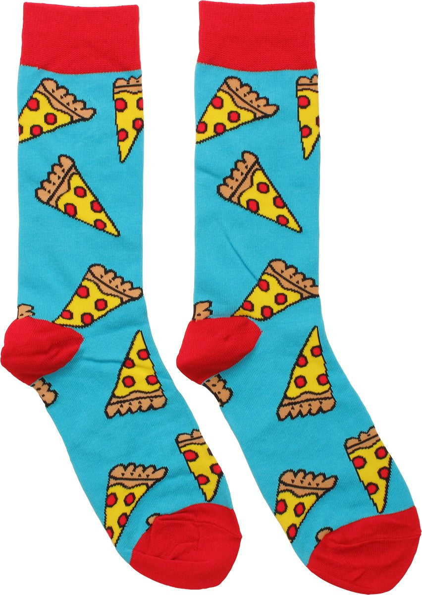 Pepperoni Pizza Slices All Over Crew Socks