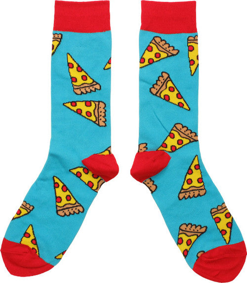 Pepperoni Pizza Slices All Over Crew Socks