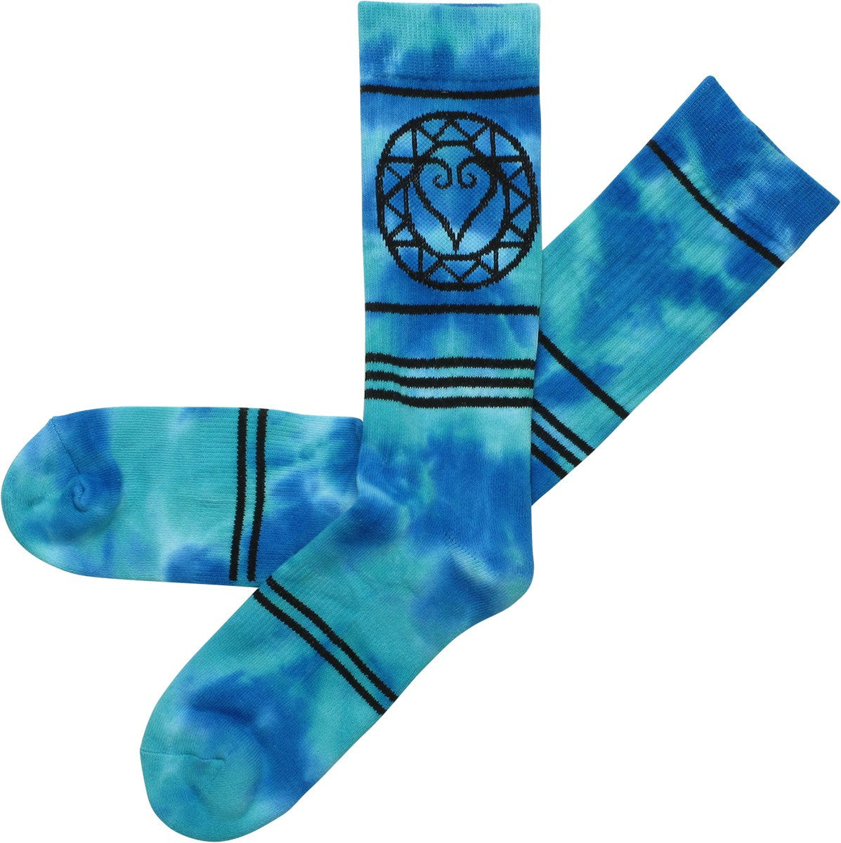 Kingdom Hearts Logo Tie Dyed Crew Socks