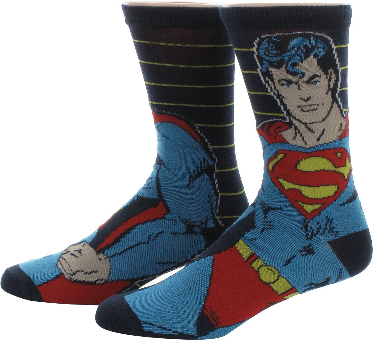 Superman Hero and Logos 2 Pair Socks Set