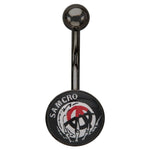 Sons of Anarchy Crystal Ball Belly Ring