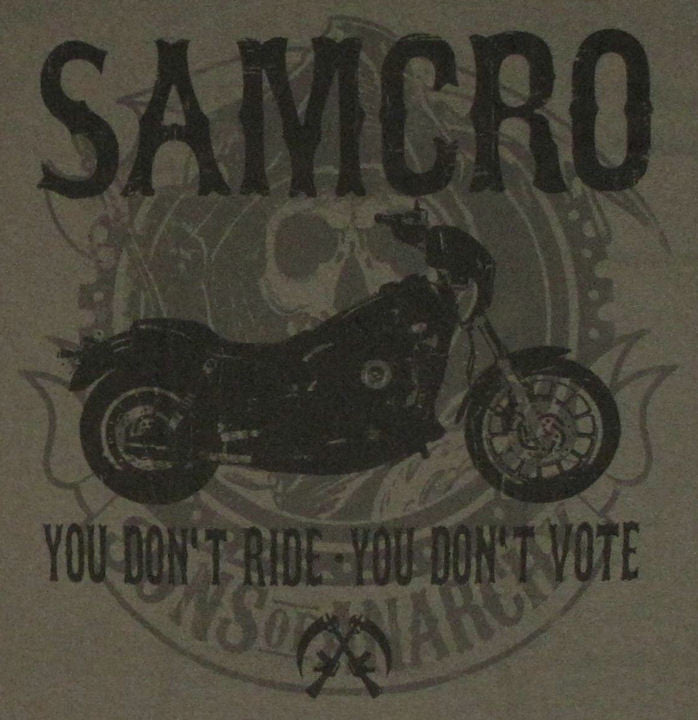 Sons of Anarchy Motorcycle Vote T Shirt
