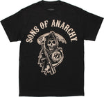 Sons of Anarchy Reaper Logo Black T Shirt