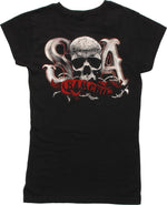 Sons of Anarchy SOA Thorns Sash Juniors T-Shirt