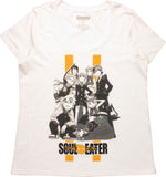 Soul Eater BW Group Pose Ladies T-Shirt