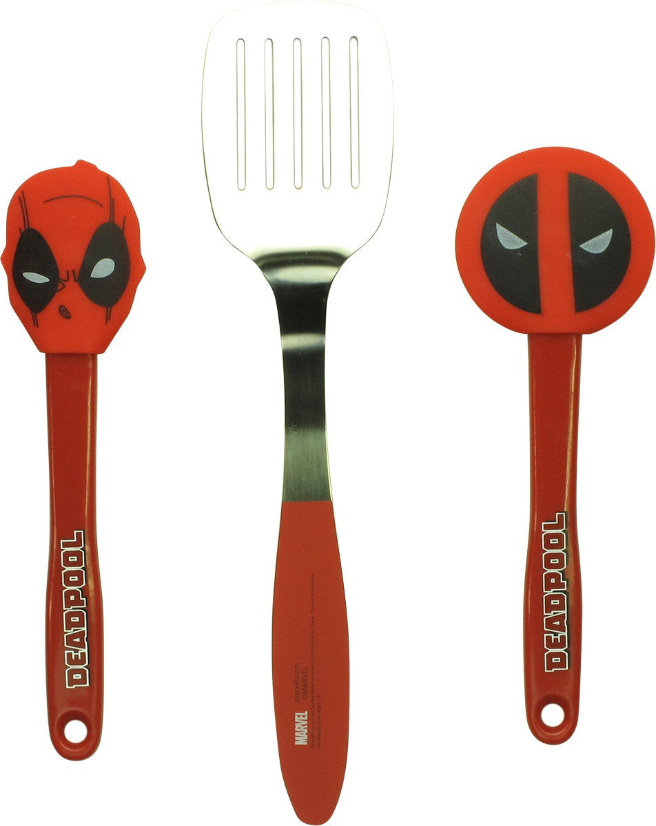 Deadpool Logo 3 Piece Spatula Set
