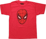 Spiderman Classic Mask Distressed Youth T-Shirt