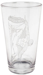 Spiderman Etched Pint Glass