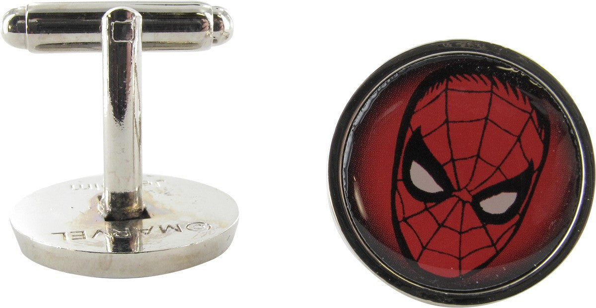 Spiderman Mask Round Cufflinks
