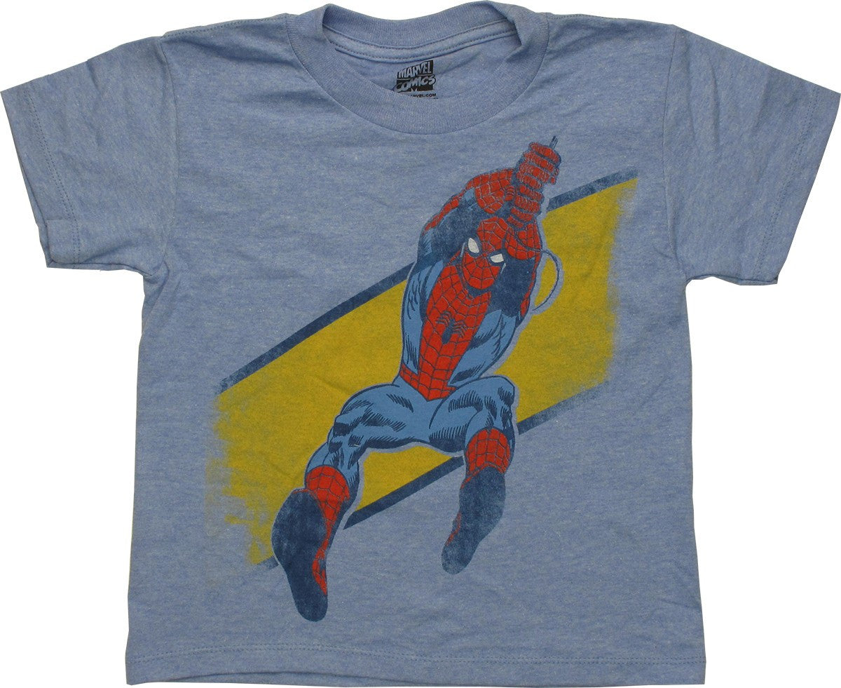 Spiderman Retro Swinging Juvenile T-Shirt