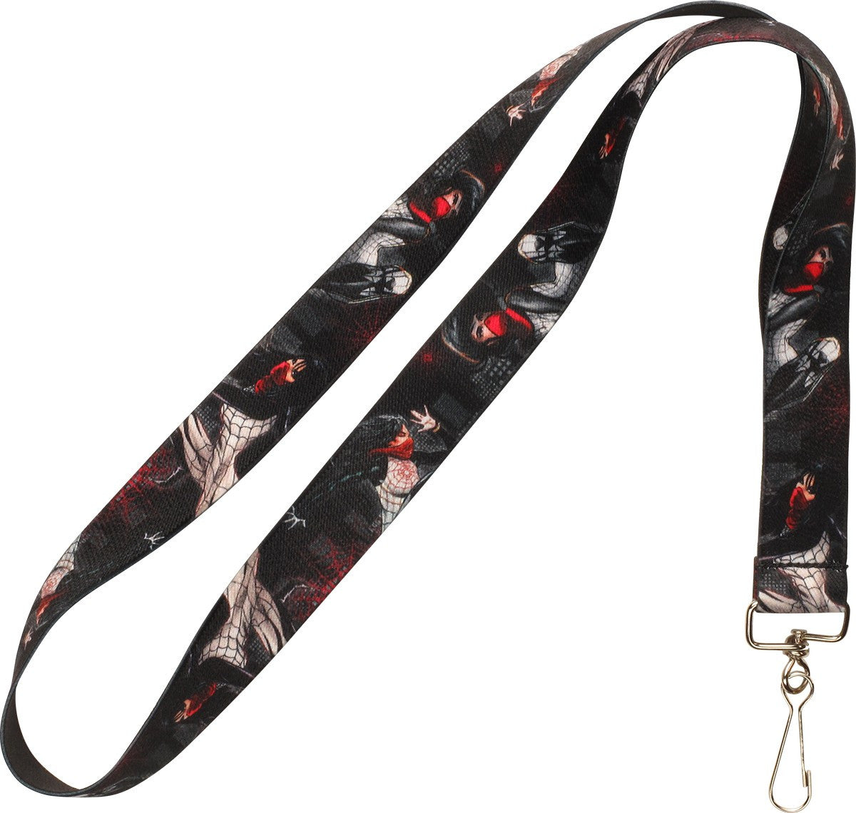Spiderman Silk All Over Print Elastic Lanyard