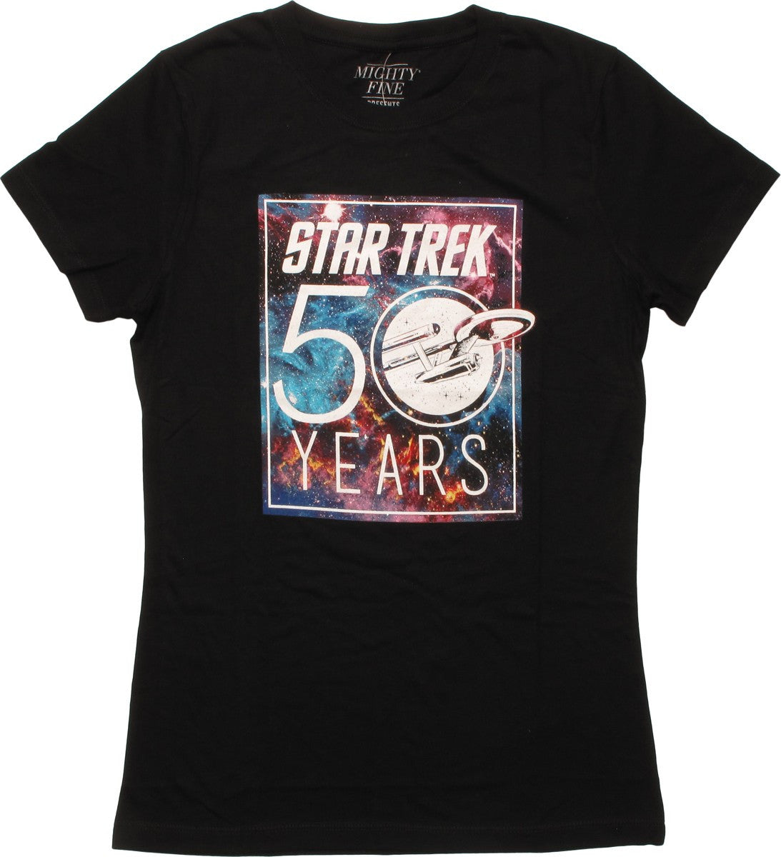 Star Trek 50 Years Mighty Fine Juniors T-Shirt