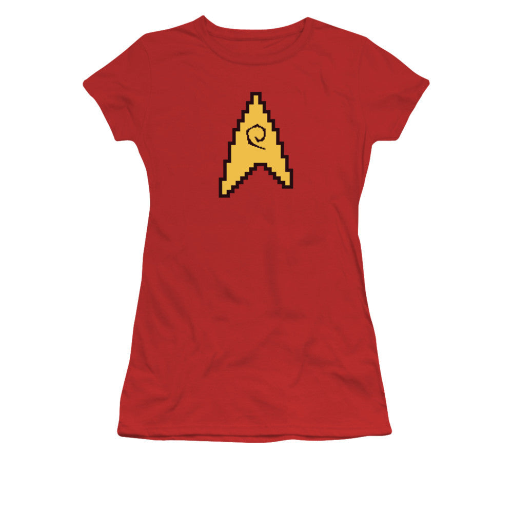 Star Trek 8 Bit Engineering Juniors T Shirt