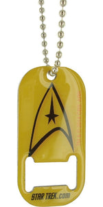 Star Trek Command Cutout Dog Tag