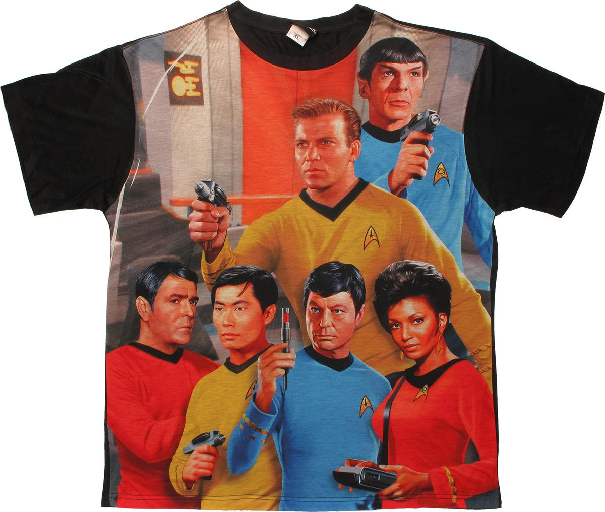 Star Trek Six On Bridge BB Sublimated T Shirt