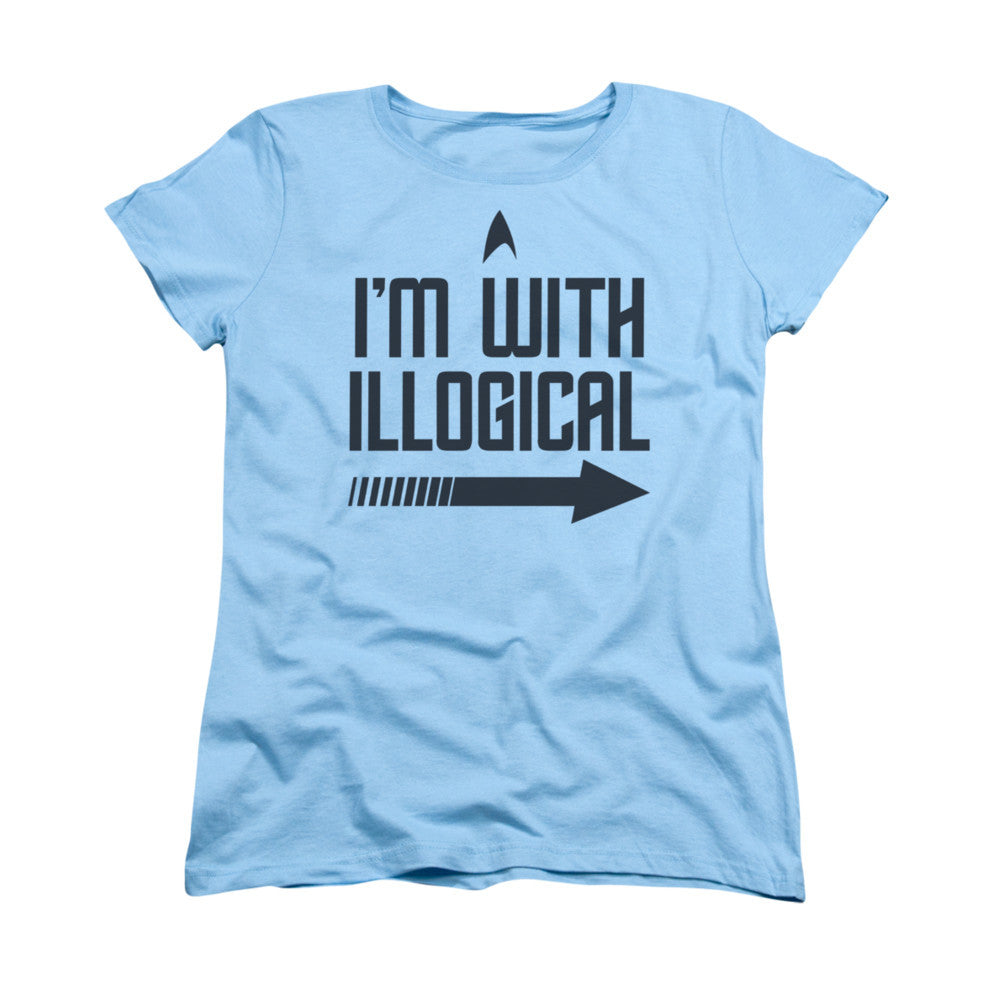 Star Trek With Illogical Ladies T Shirt