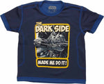 Star Wars Dark Side Made Me Mesh Juvenile T Shirt
