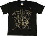 Star Wars Darth Vader Face Youth T Shirt