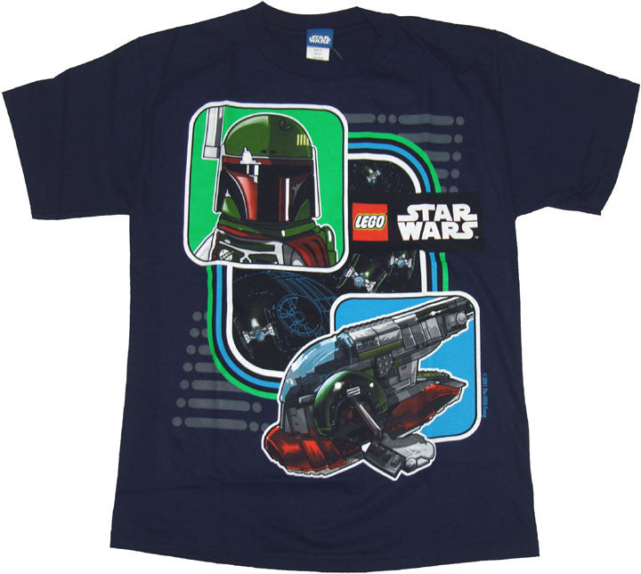 Star Wars Lego Boba Ship Youth T Shirt