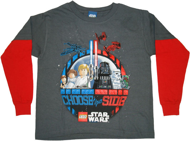 Star Wars Lego Choose Long Sleeve Juvenile T Shirt