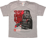 Star Wars Lego Vader Welcome Youth T Shirt
