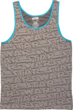 Star Wars Name All Over Gray Tank Top