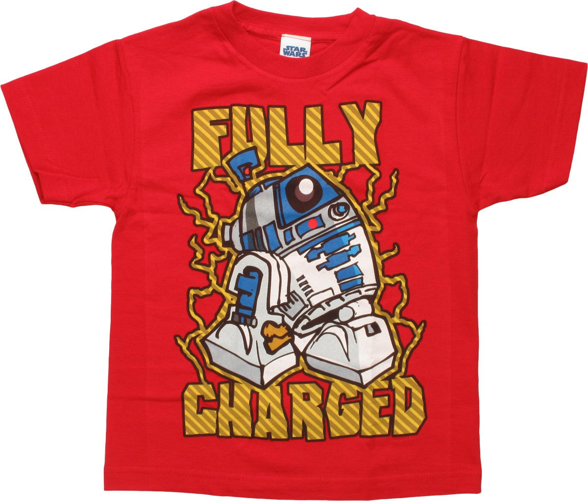 Star Wars R2-D2 Fully Charged Juvenile T-Shirt