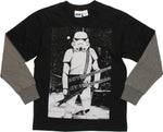 Star Wars Stormtrooper Double Guitar LS Youth T-Shirt