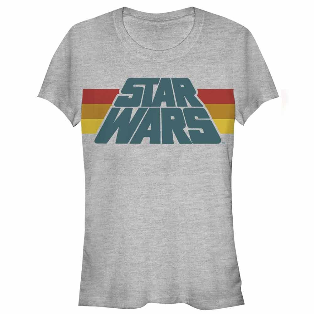Star Wars Striped Logo Crawl Juniors T-Shirt