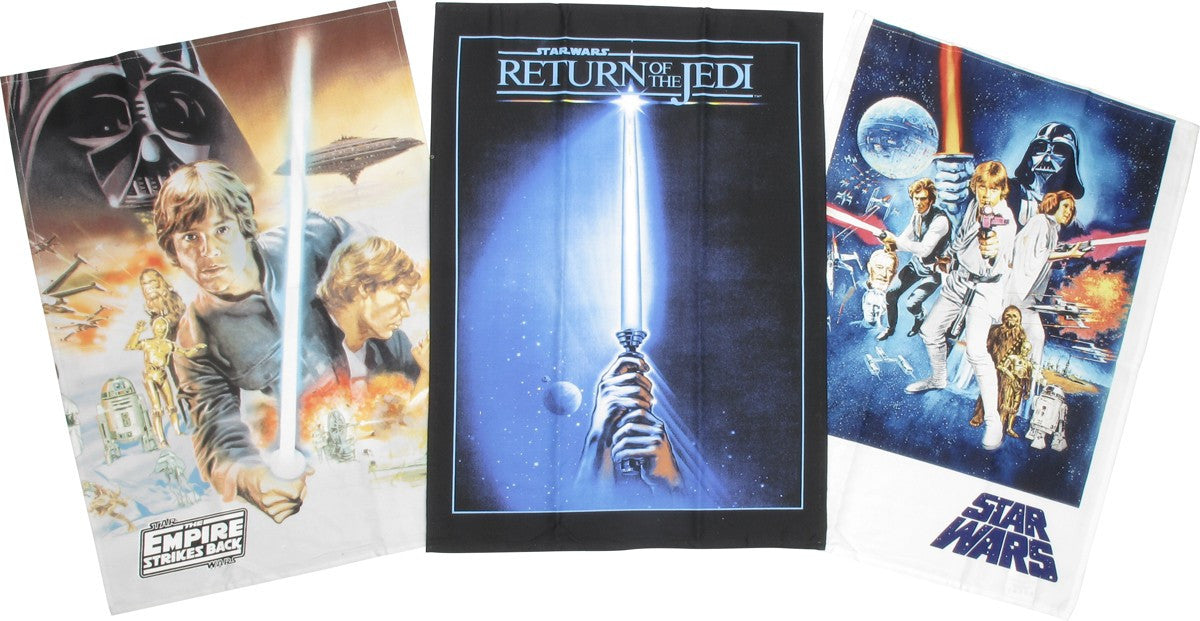 Star Wars Trilogy Poster 3 Piece Kitchen Towel Set