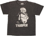 Star Wars Trooper Helmet Burnout Youth T Shirt