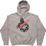 Star Wars Vader Imperial Logo Gray Pullover Hoodie