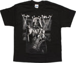 Star Wars Vader Playing Guitar Black Youth T-Shirt