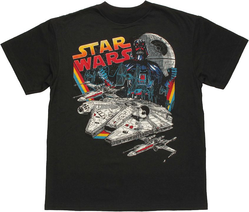 Star Wars Vader Ships Youth T Shirt