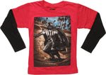 Star Wars Vader Skateboarding LS Juvenile T-Shirt