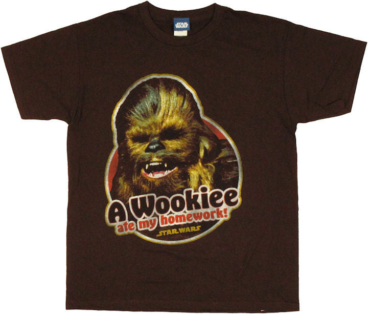 Star Wars Wookiee Ate Homework Youth T Shirt