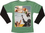 Star Wars Yoda Slam Dunk LS Juvenile T-Shirt
