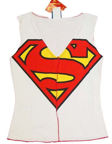 Superman Sleeveless Juniors T-Shirt