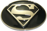 Superman Chrome Shield Oval Belt Buckle