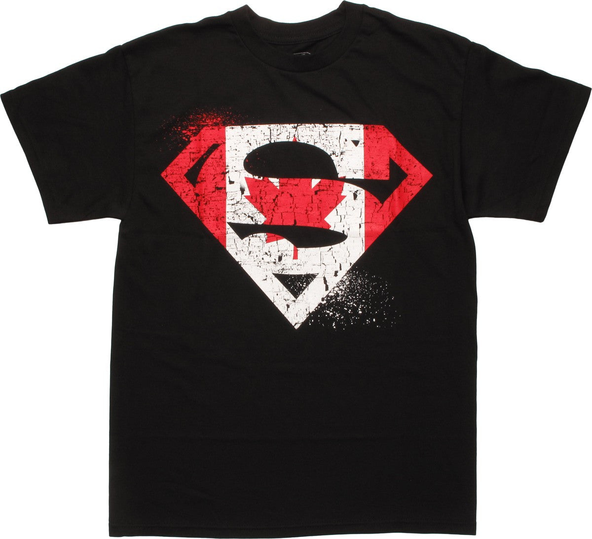 Superman Canadian Flag Logo T-Shirt