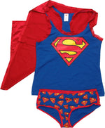 Superman Caped Tank and Briefs Junior Pajama Set