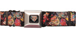 Superman Comic Art Collage Seatbelt Belt