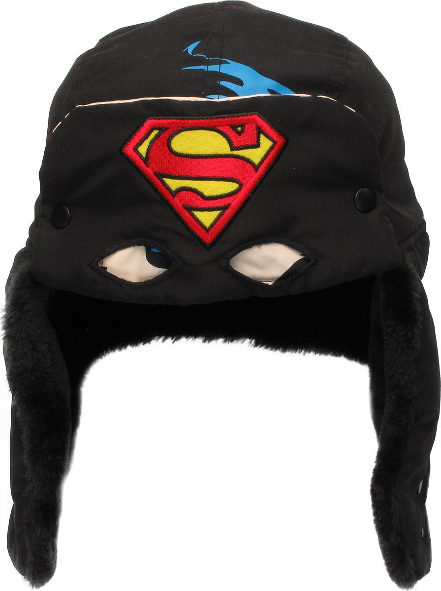 Superman Flip Down Mask Trapper Hat