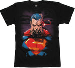 Superman Heat Vision Jim Lee T Shirt Sheer