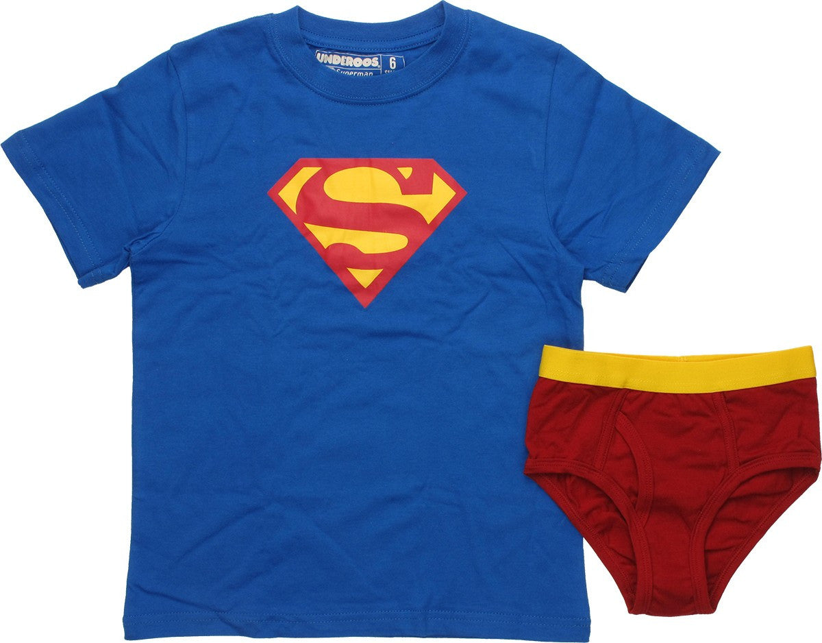 Superman Logo Primary Youth Pajama Set